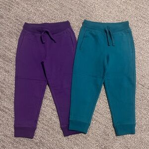 NWOT Primary Joggers Kids Size 4 Teal Purple